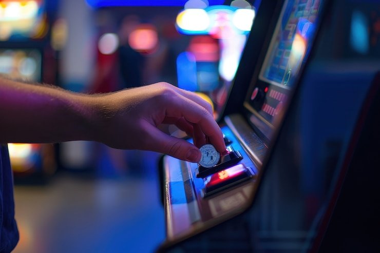 Studio live dealer VIP Roulette dengan host dan roda berputar real-time